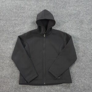 Patagonia Hoodie Womens Medium Black Double Top Jacket Hike Outdoors‎ Vintage